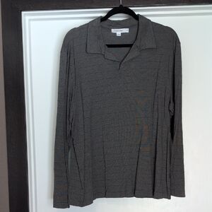 Calvin Klein Gray Long Sleeve Lightweight Shirt